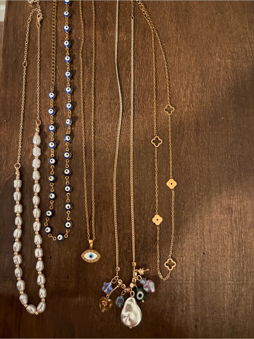 LOT- Gold-Tone Multi Necklaces Designer influenced